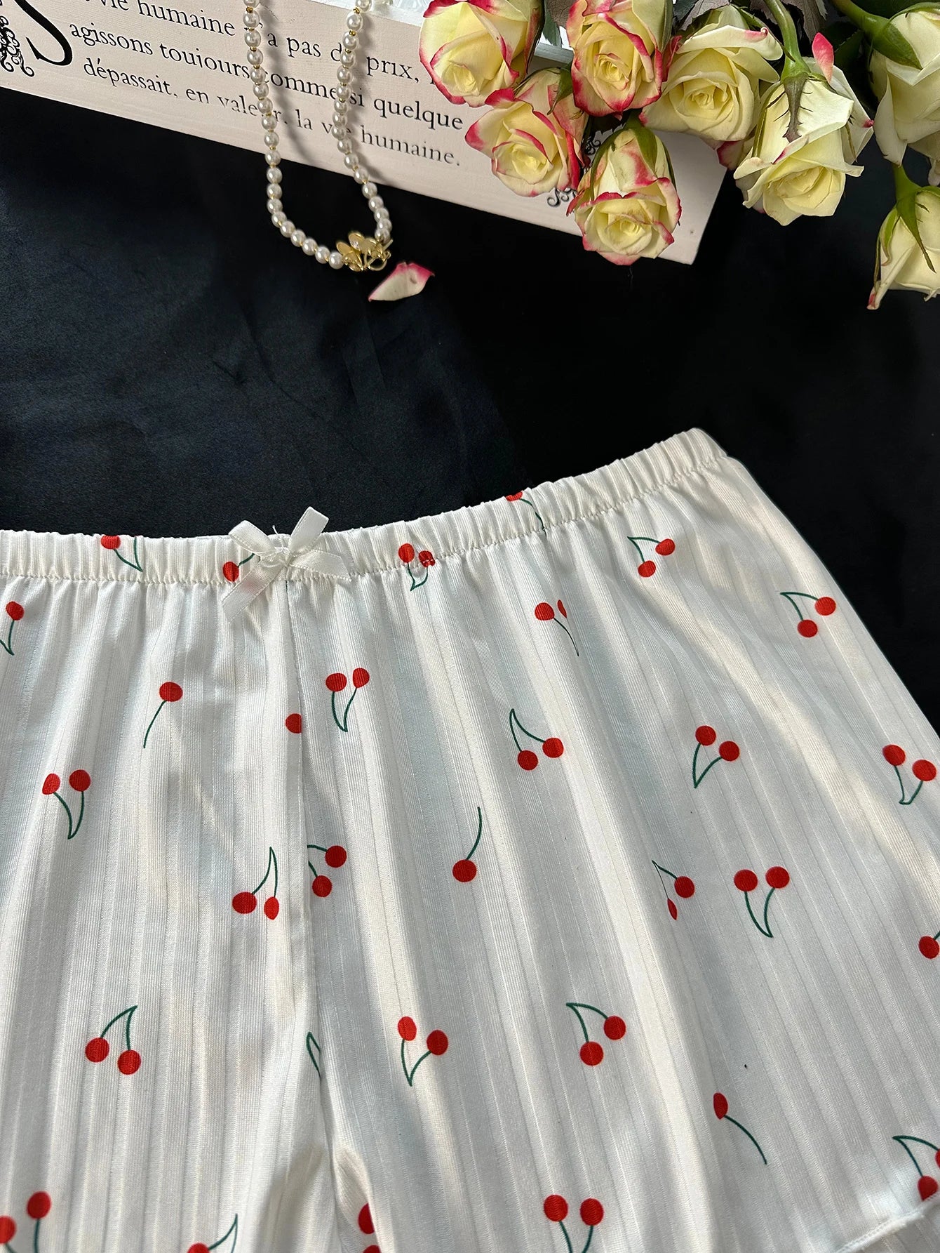 Cherry Top and Shorts Set