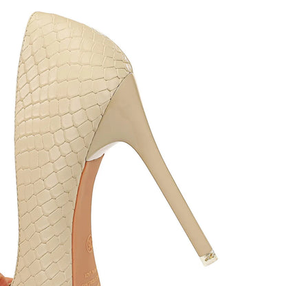 Crocodile point toe  Heels