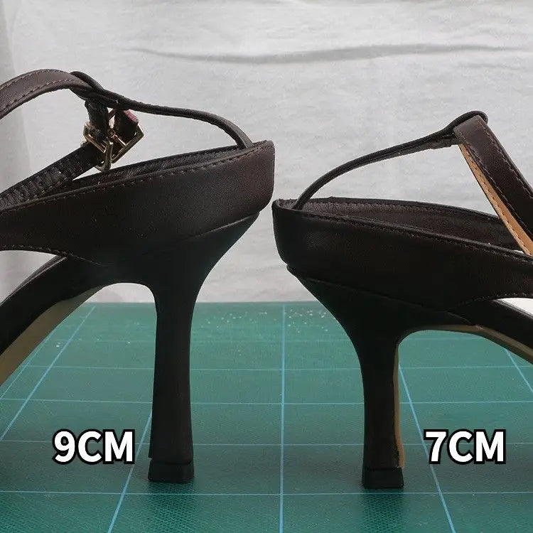Toe Thong Heels Sandals