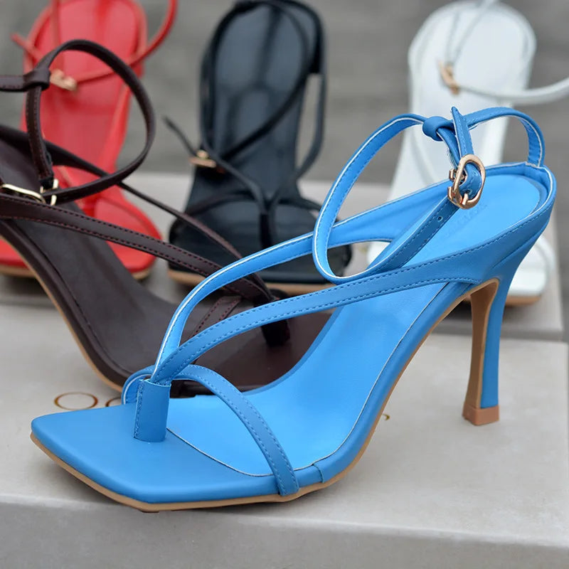 Toe Thong Heels Sandals