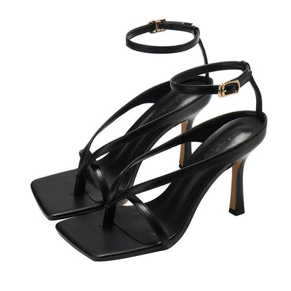 Brown Sandalias De Mujeres Open Toe  Heel