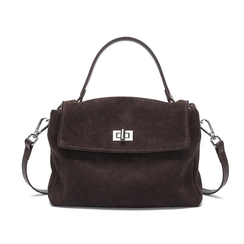 Genuine Grade Leather Women's Shoulder Crossbody Bag Luxury Designer Brand Commuting Messenger Bag for Woman Handbag Female Tote