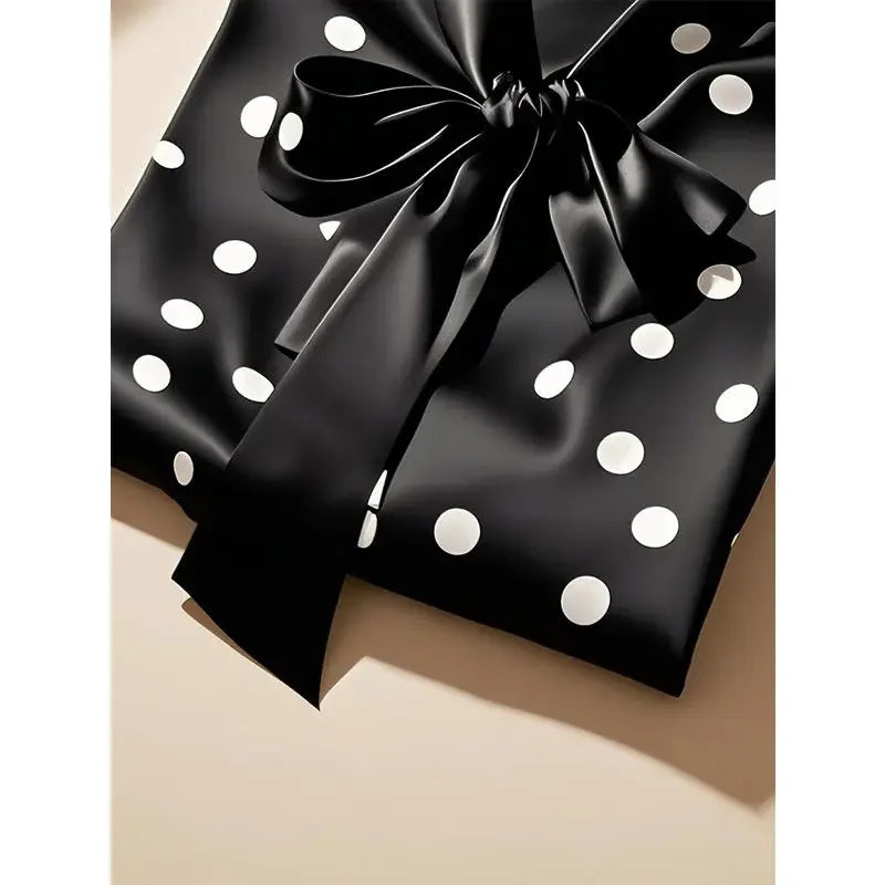 Satin Polka Dot Print Shirt