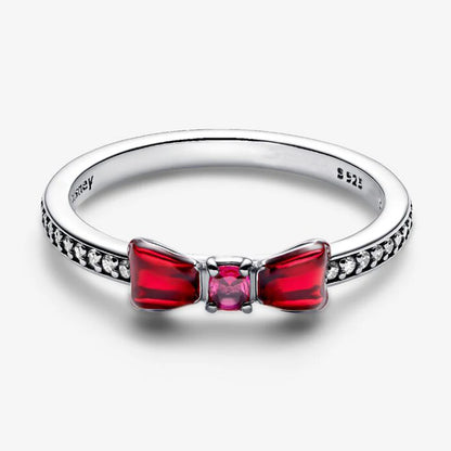 2026 New 925 Silver Love Double Layer Rose Wrong Circle Princess Noble Bow Crown Ring Exquisite DIY Charm Jewelry Gift