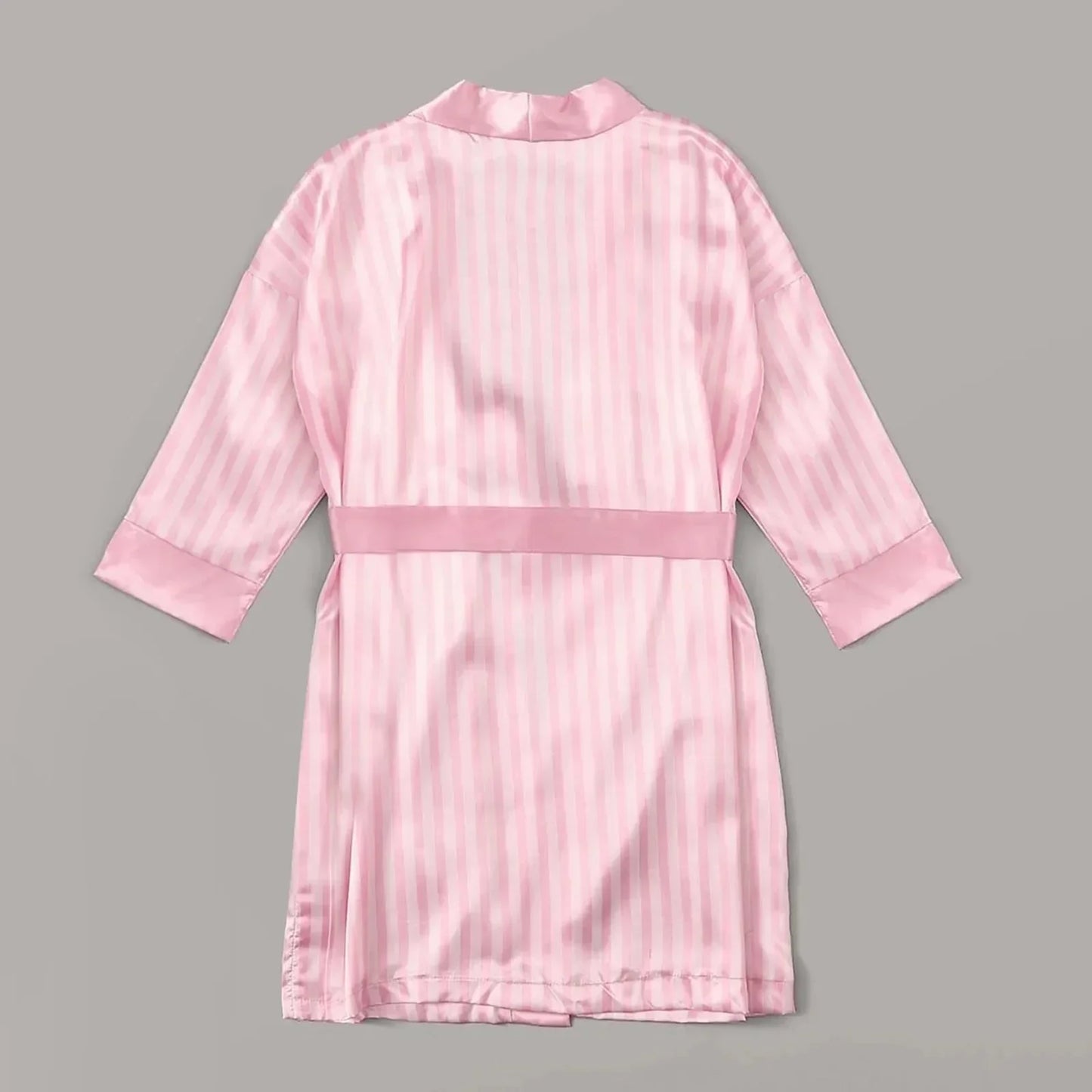 Pink Silk Robe
