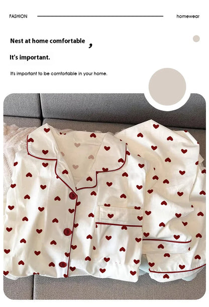 Heart Pajamas  Set