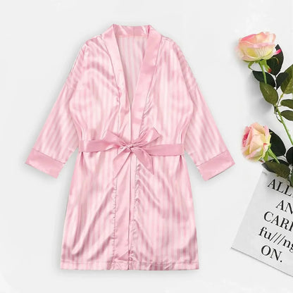 Pink Silk Robe