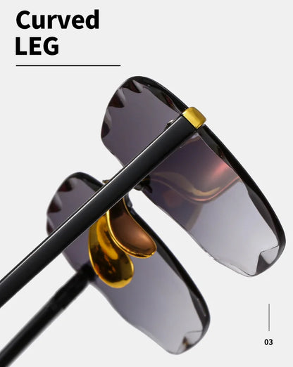 Rimless Square Sunglasses