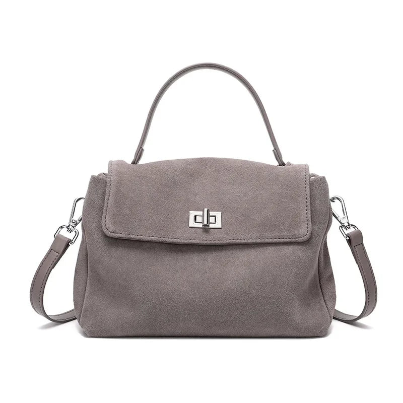 Genuine Grade Leather Women's Shoulder Crossbody Bag Luxury Designer Brand Commuting Messenger Bag for Woman Handbag Female Tote