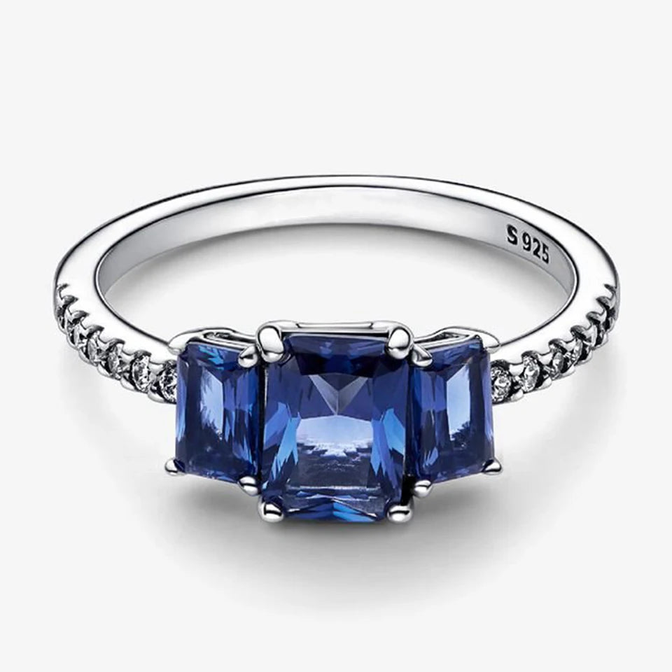 2026 New 925 Silver Love Double Layer Rose Wrong Circle Princess Noble Bow Crown Ring Exquisite DIY Charm Jewelry Gift