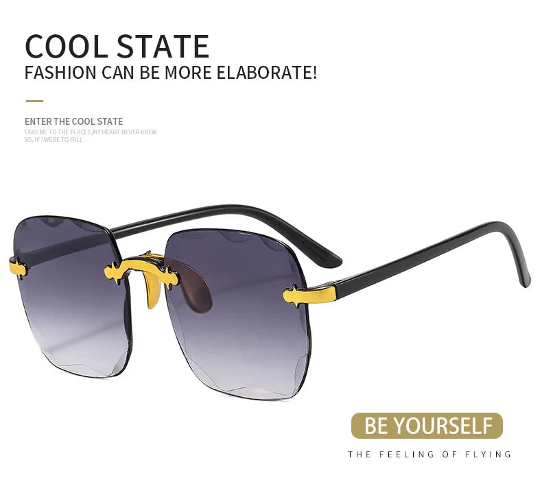 Rimless Square Sunglasses