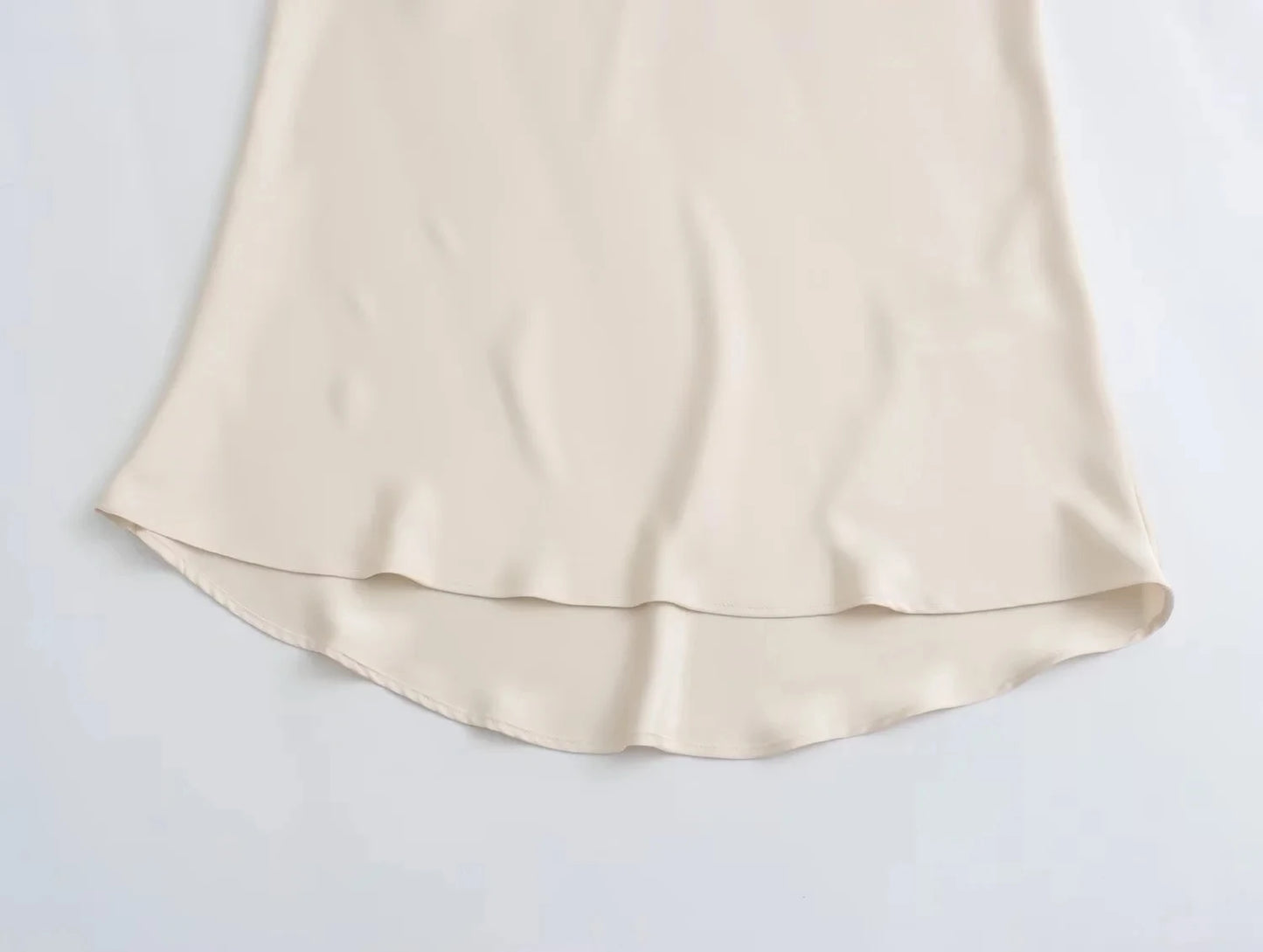 HH 2024 Y2K Casual Women Long Skirt Spring Elastic High Waisted A-Line Casual Female Satin Skirts High Street Lady Skirts