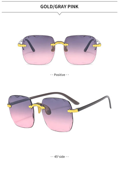 Rimless Square Sunglasses