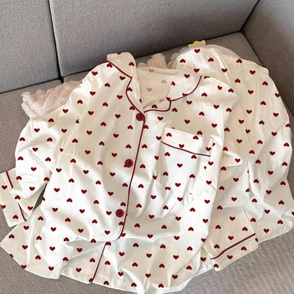 Heart Pajamas  Set