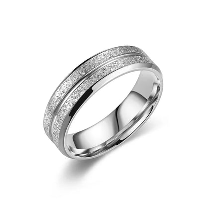 Square Zircon Stainless Steel Couple Ring For Women and Men Romantic Engagement Wedding Party Jewelry Female