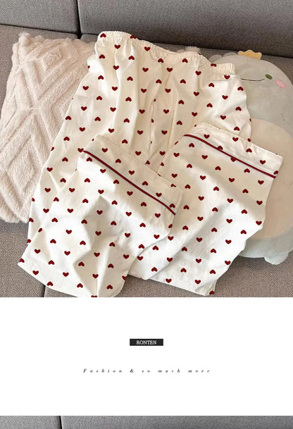 Heart Pajamas  Set