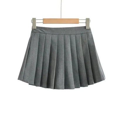 Spice girl pleated skirt female pure color small short skirt summer new Korean version JK college wind high waist mini skirt