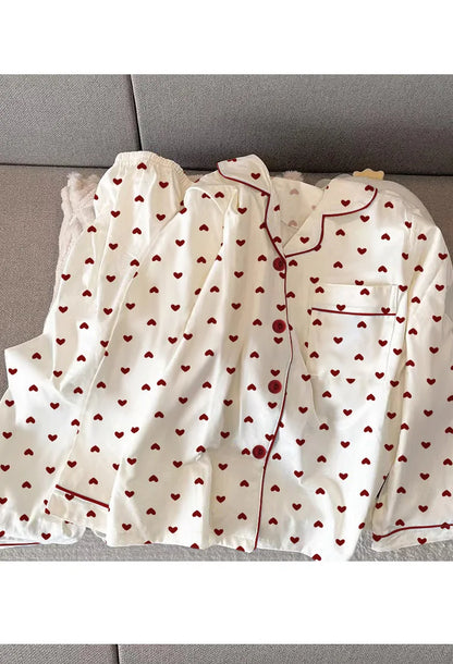 Heart Pajamas  Set