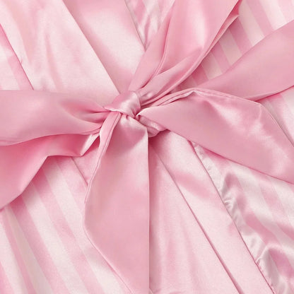 Pink Silk Robe