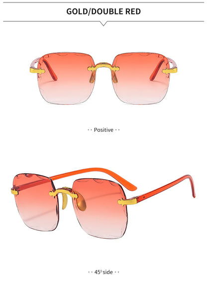 Rimless Square Sunglasses