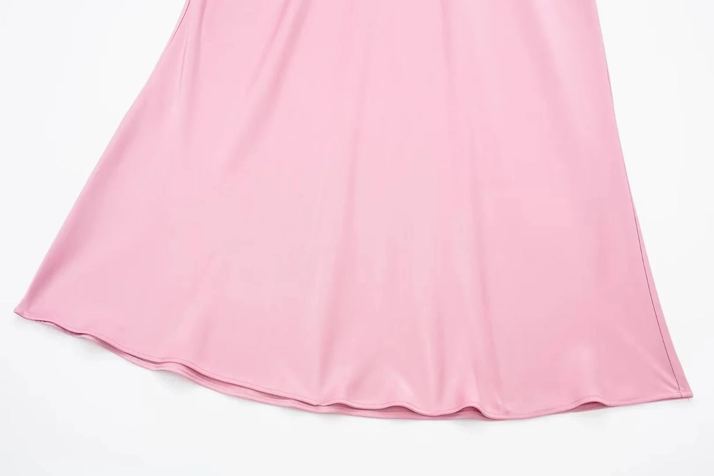 HH 2024 Y2K Casual Women Long Skirt Spring Elastic High Waisted A-Line Casual Female Satin Skirts High Street Lady Skirts