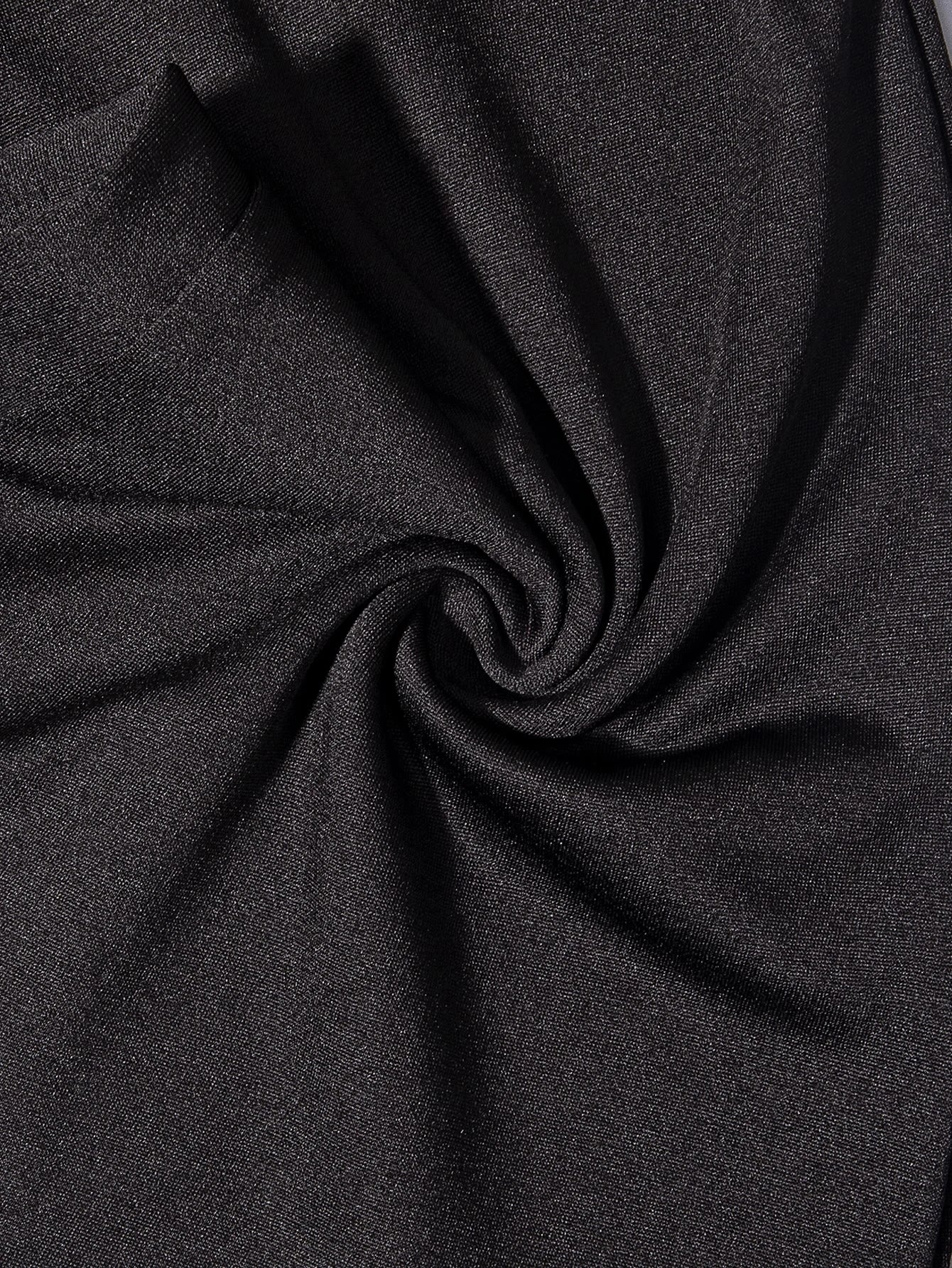 2024 Spring and Autumn Women's Long Sleeve Belly Tightening Waist Hip Lifting Square Neck Wide Leg High Elastic Jumpsuit