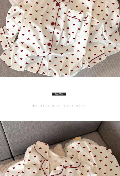 Heart Pajamas  Set