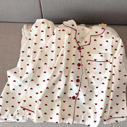 Heart Pajamas  Set
