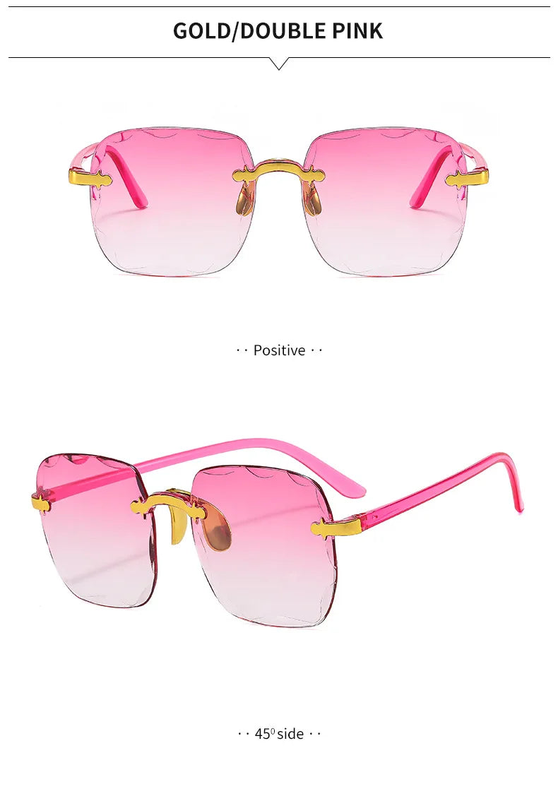 Rimless Square Sunglasses