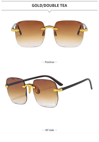 Rimless Square Sunglasses