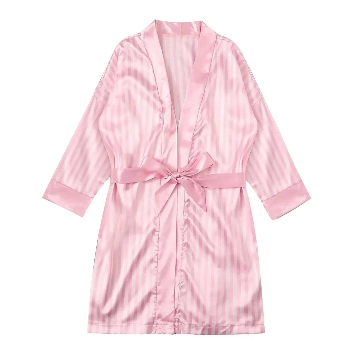 Pink Silk Robe