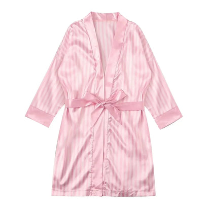 Pink Silk Robe
