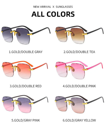 Rimless Square Sunglasses