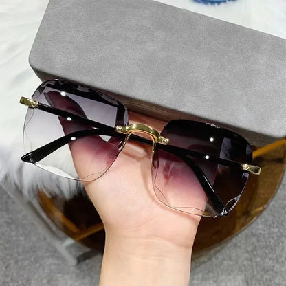 Rimless Square Sunglasses