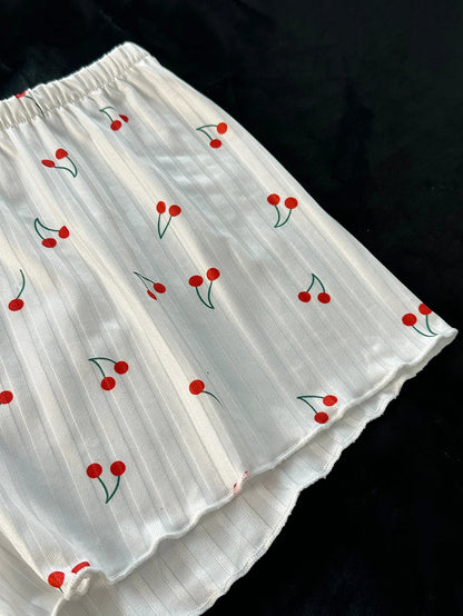 Cherry Top and Shorts Set