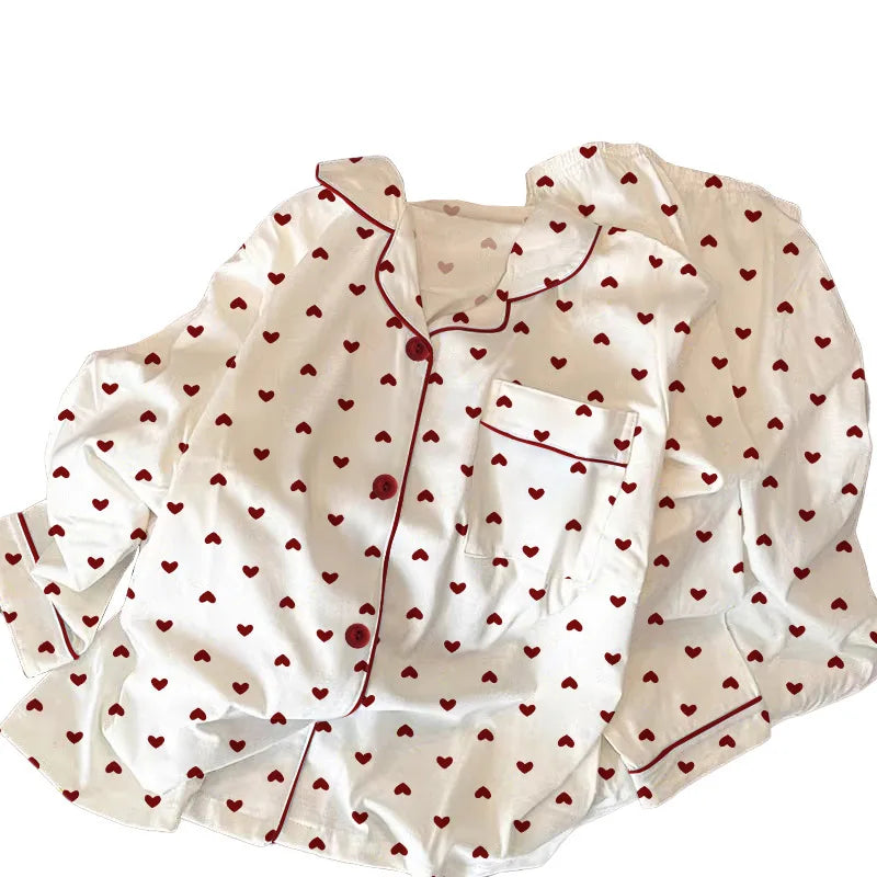 Heart Pajamas  Set
