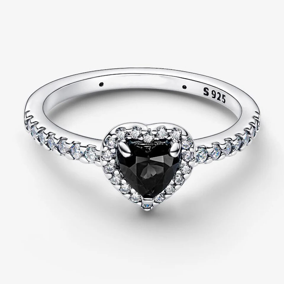 2026 New 925 Silver Love Double Layer Rose Wrong Circle Princess Noble Bow Crown Ring Exquisite DIY Charm Jewelry Gift