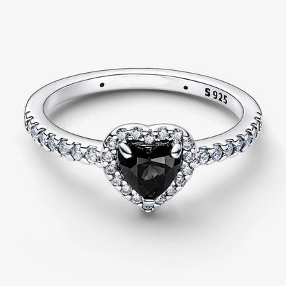 2026 New 925 Silver Love Double Layer Rose Wrong Circle Princess Noble Bow Crown Ring Exquisite DIY Charm Jewelry Gift