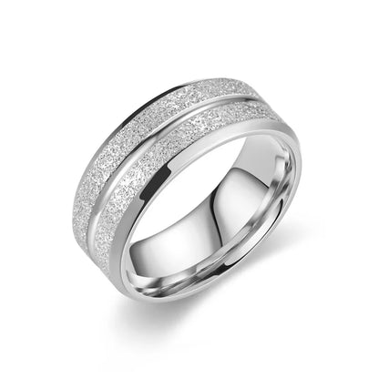 Square Zircon Stainless Steel Couple Ring For Women and Men Romantic Engagement Wedding Party Jewelry Female