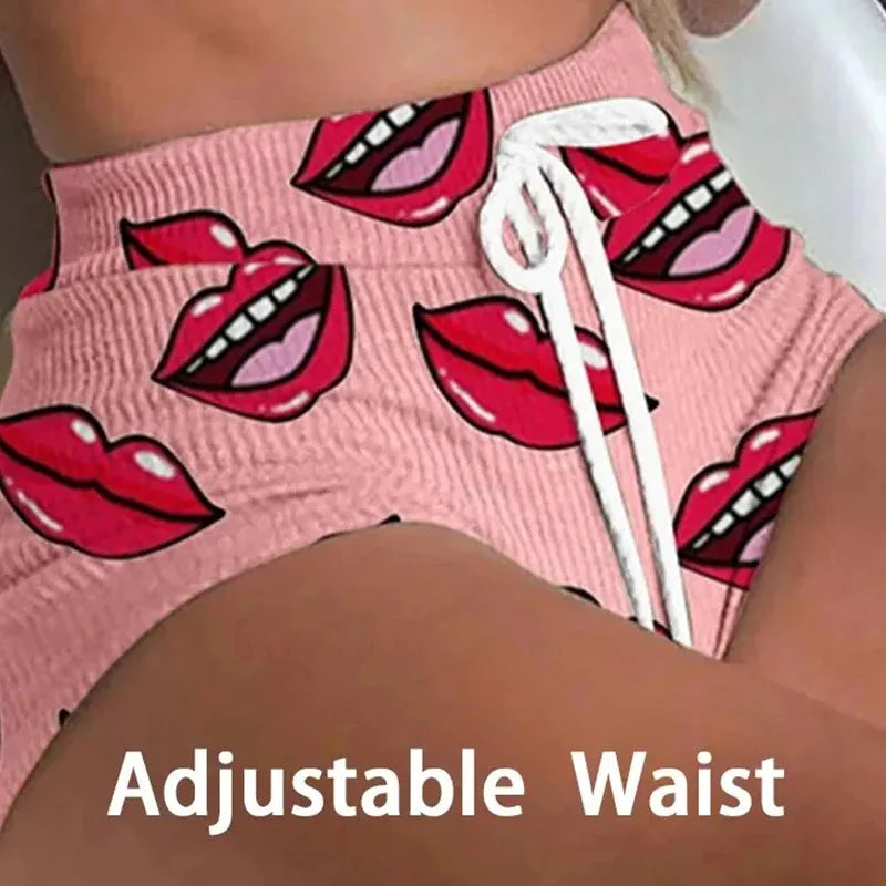 Lips Print Pajamas Set
