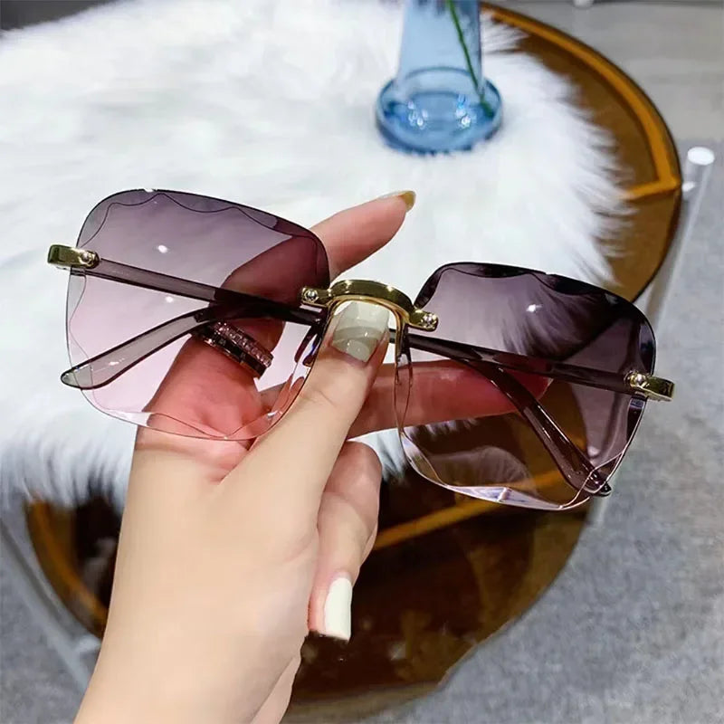 Rimless Square Sunglasses