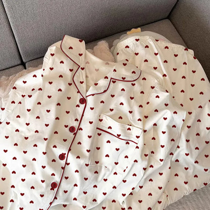 Heart Pajamas  Set