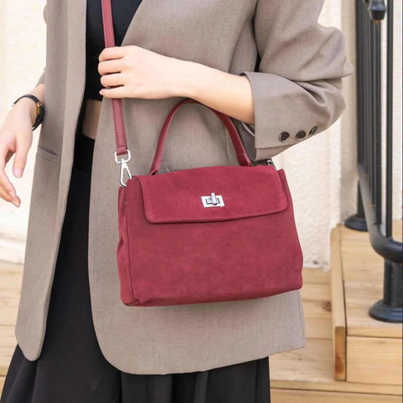 Genuine Grade Leather Women's Shoulder Crossbody Bag Luxury Designer Brand Commuting Messenger Bag for Woman Handbag Female Tote