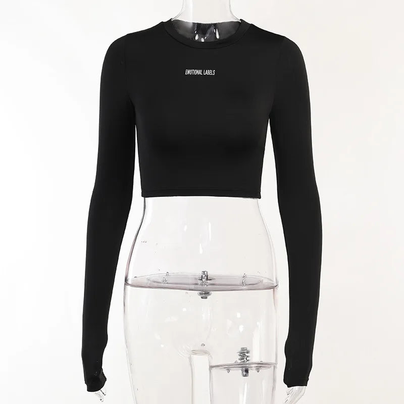 Round Neck Long sleeved Shirt and  Shorts Two piece Set