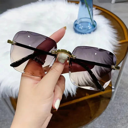 Rimless Square Sunglasses