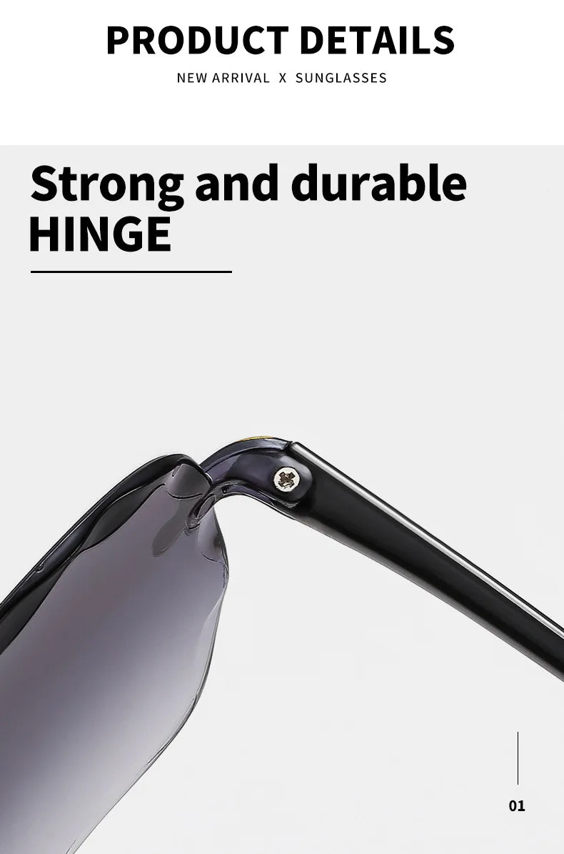 Rimless Square Sunglasses