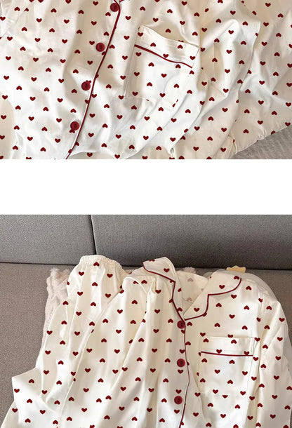 Heart Pajamas  Set