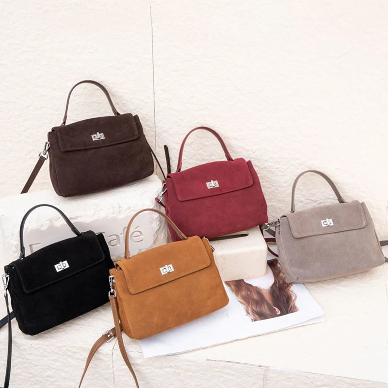 Genuine Grade Leather Women's Shoulder Crossbody Bag Luxury Designer Brand Commuting Messenger Bag for Woman Handbag Female Tote