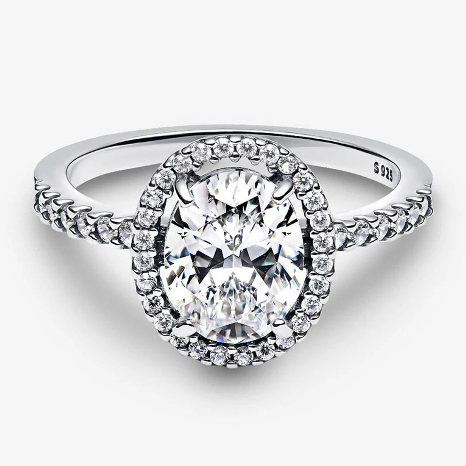 2026 New 925 Silver Love Double Layer Rose Wrong Circle Princess Noble Bow Crown Ring Exquisite DIY Charm Jewelry Gift