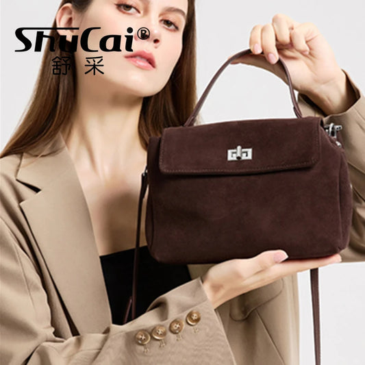 Genuine Grade Leather Women's Shoulder Crossbody Bag Luxury Designer Brand Commuting Messenger Bag for Woman Handbag Female Tote